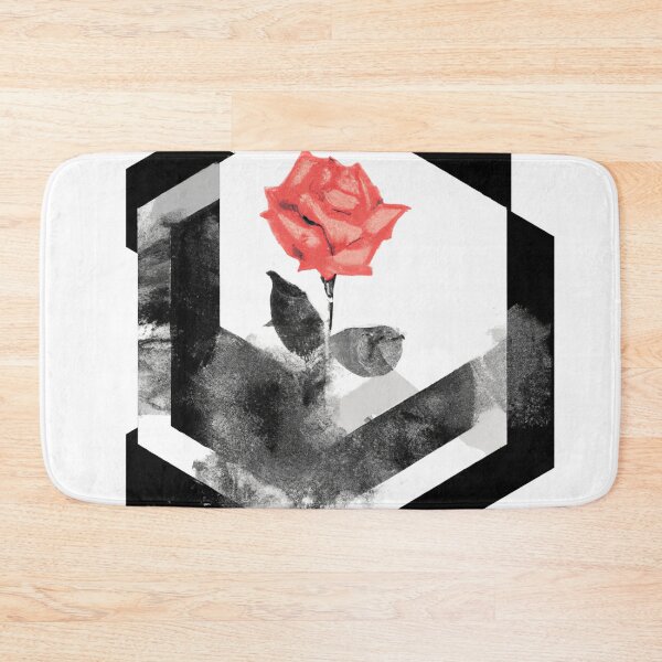 Item preview, Red Rose Geometric Flower Design | Version 5 | Umbellated Studio designed and sold by Umbellated.