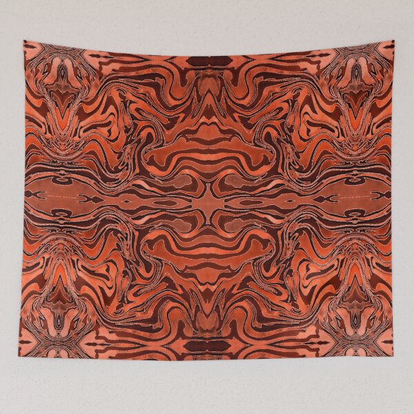 Item preview, Amber Orange Velvet Silk Watercolor Pattern designed and sold by artsandsoul.
