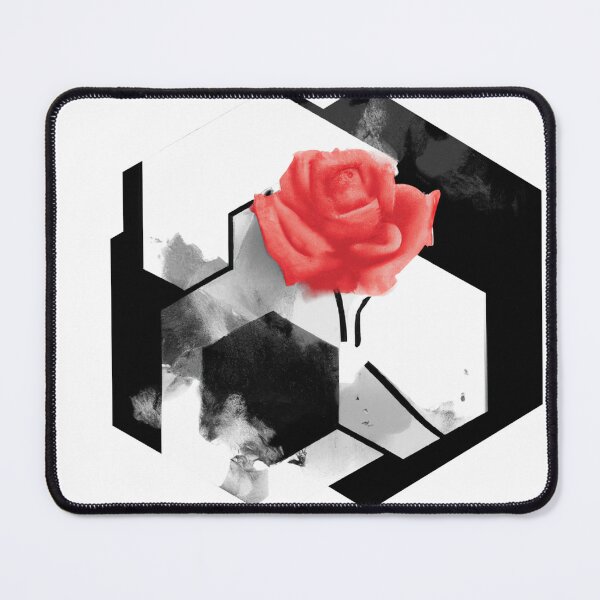 Item preview, Red Rose Geometric Flower Design | Version 7 | Umbellated Studio designed and sold by Umbellated.