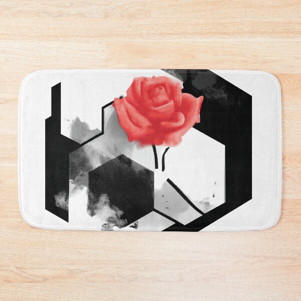 Item preview, Red Rose Geometric Flower Design | Version 7 | Umbellated Studio designed and sold by Umbellated.