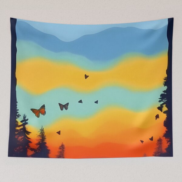 Item preview, Bring the Beauty of Landscapes and Butterflies into Your Home with Our Stunning Minimalist Art Prints designed and sold by supeart.