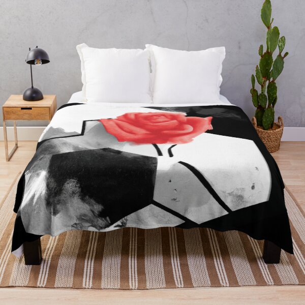 Item preview, Red Rose Geometric Flower Design | Version 7 | Umbellated Studio designed and sold by Umbellated.