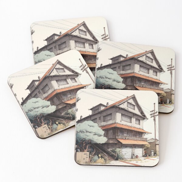 Item preview, Japanese House Architecture designed and sold by NianderQuinn.