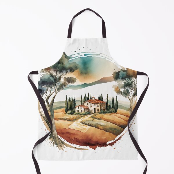 Artikelvorschau, Aquarell toskanische Landschaft entworfen und verkauft von evk-art.