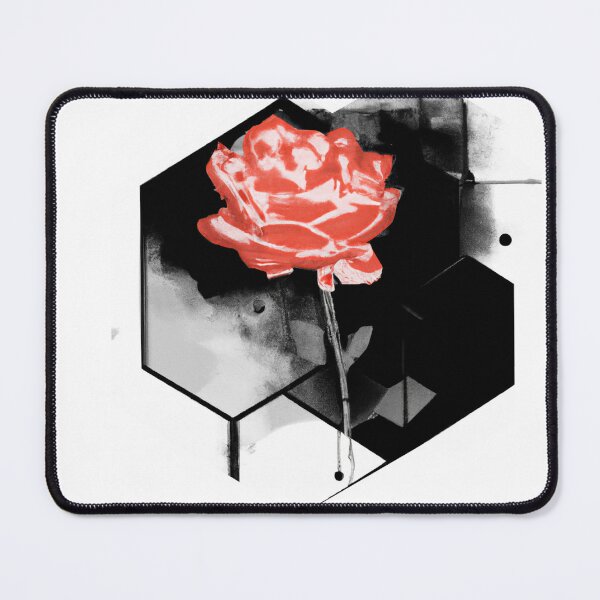 Item preview, Red Rose Geometric Flower Design | Version 8 | Umbellated Studio designed and sold by Umbellated.