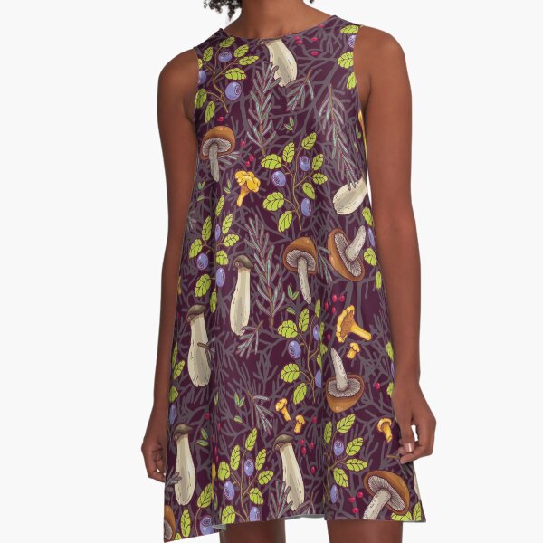 forest A-Line Dress