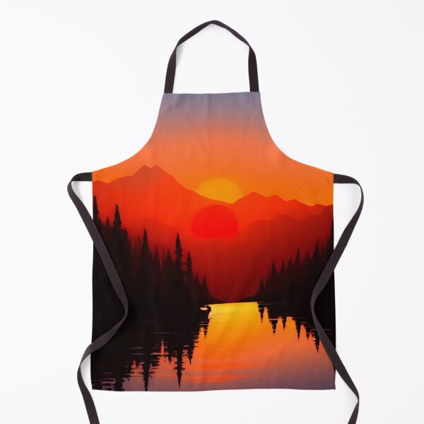 Item preview, Discover the Elegance and Charm of Our Collection of Minimalist Landscape Sunrise View and Trees Prints designed and sold by supeart.