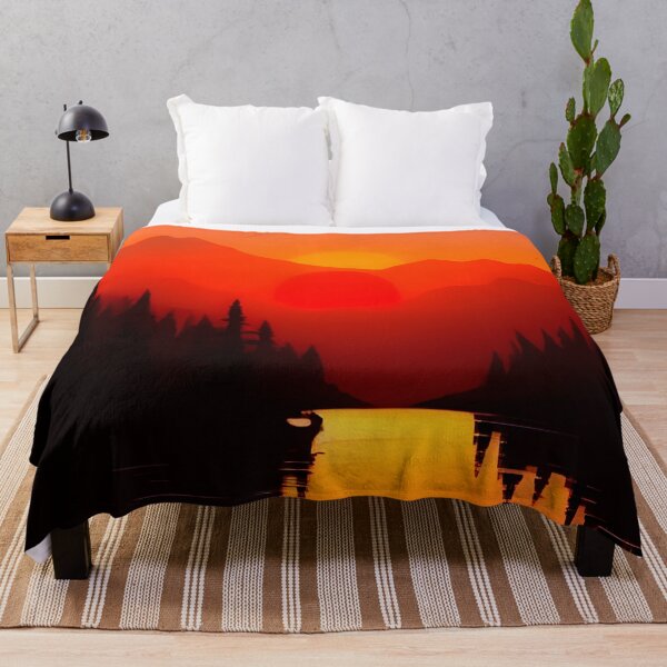 Item preview, Discover the Elegance and Charm of Our Collection of Minimalist Landscape Sunrise View and Trees Prints designed and sold by supeart.