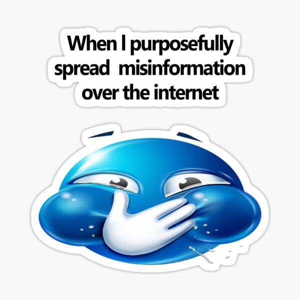 spread misinformation" Sticker for Sale by squat680 | Redbubble