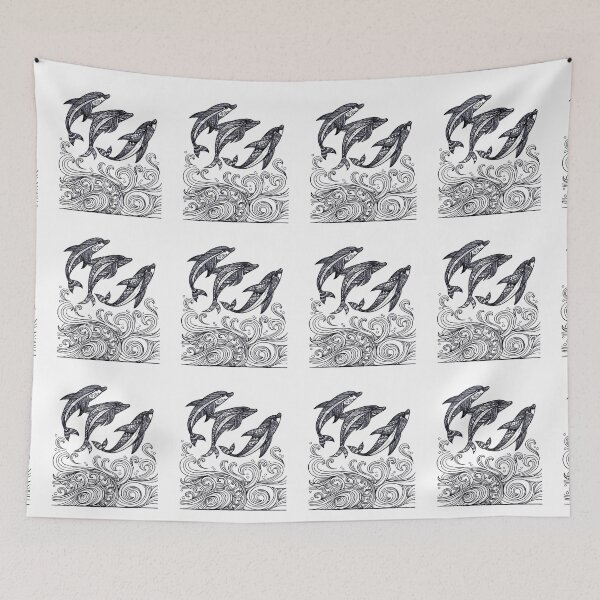 Item preview, Dolphins Jumping designed and sold by artubble.