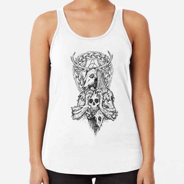 Leshy demon from ancient forest Racerback Tank Top