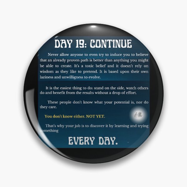 Item preview, Day 19 of the year: Continue designed and sold by BuddyBoots.