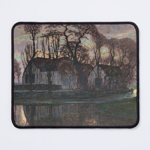 Item preview, Farm Near Duivendrecht, In The Evening, 1916 by Piet Mondrian designed and sold by BossyCatHome.