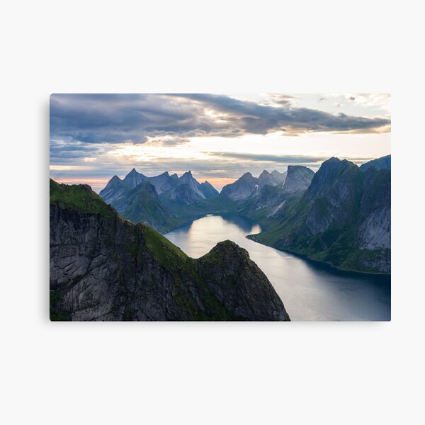 Item preview, View from above of the famous rugged Lofoten mountains in Norway designed and sold by Jens Breuer.