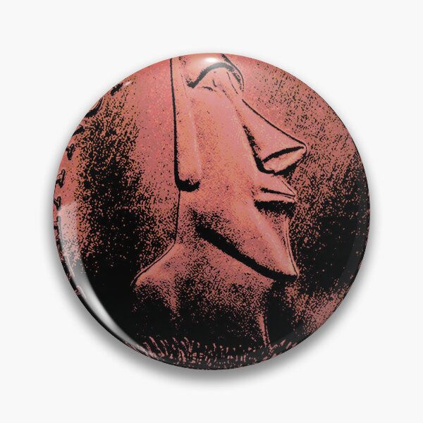 Artikelvorschau, Easter Island Head 2000 peso coin red entworfen und verkauft von Hammered Time.