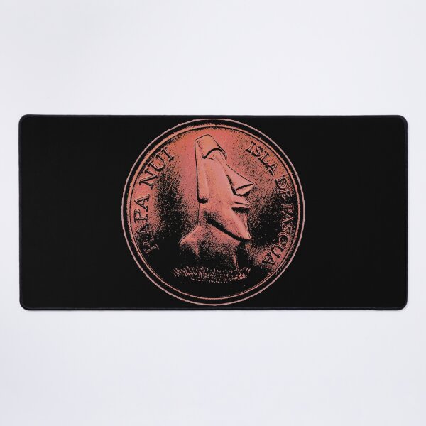 Item preview, Easter Island Head 2000 peso coin red designed and sold by Hammered Time.