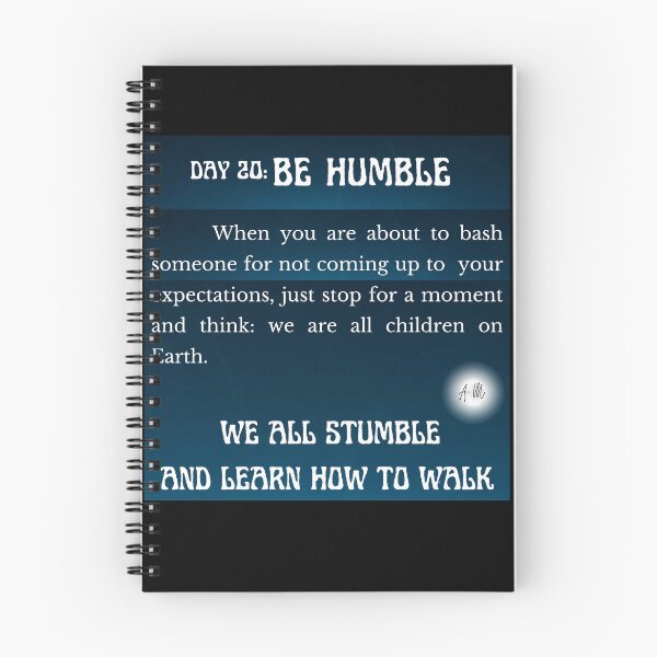 Item preview, Day 20 of the year: Be humble. We all stumble and learn how to walk designed and sold by BuddyBoots.