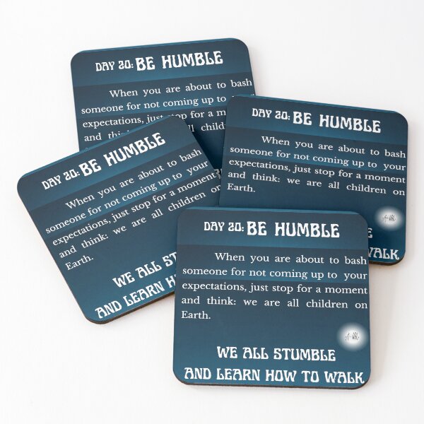 Item preview, Day 20 of the year: Be humble. We all stumble and learn how to walk designed and sold by BuddyBoots.