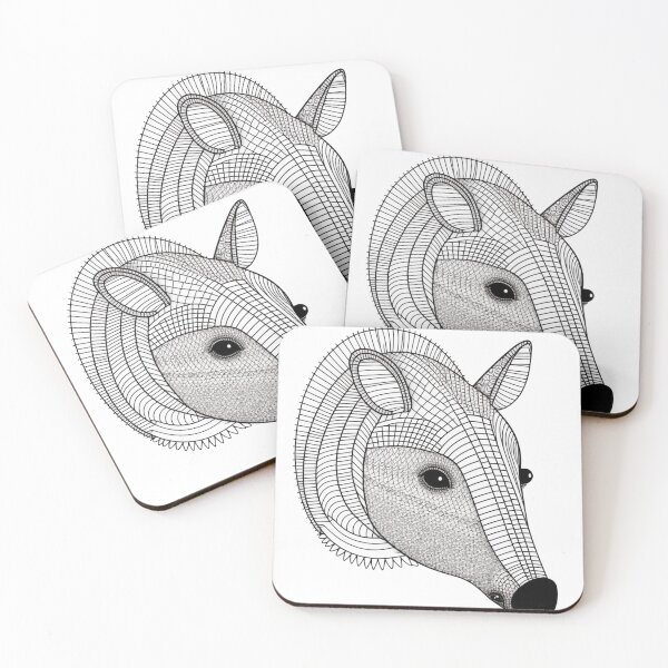 Item preview, ZenWild Black and White Animal Zentangles designed and sold by printiesart.