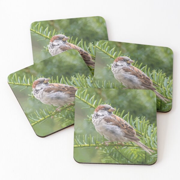 Item preview, sparrow sitting on a branch designed and sold by SunGraphicArt.