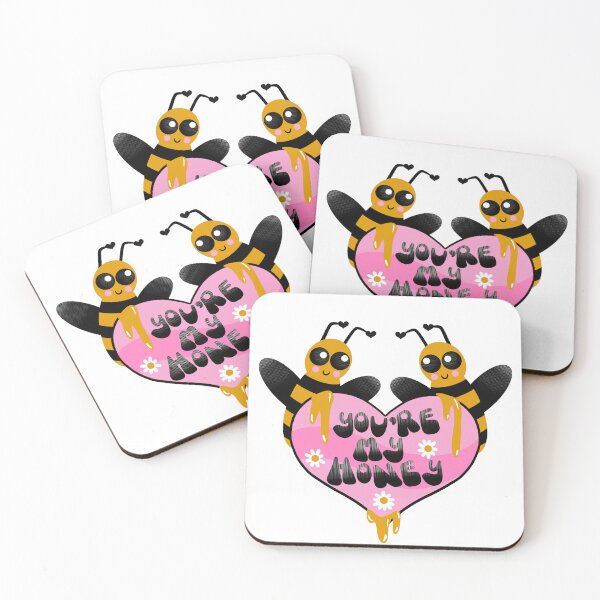 Item preview, You’re my honey - bees and daisies retro designed and sold by FreckleFairyArt.