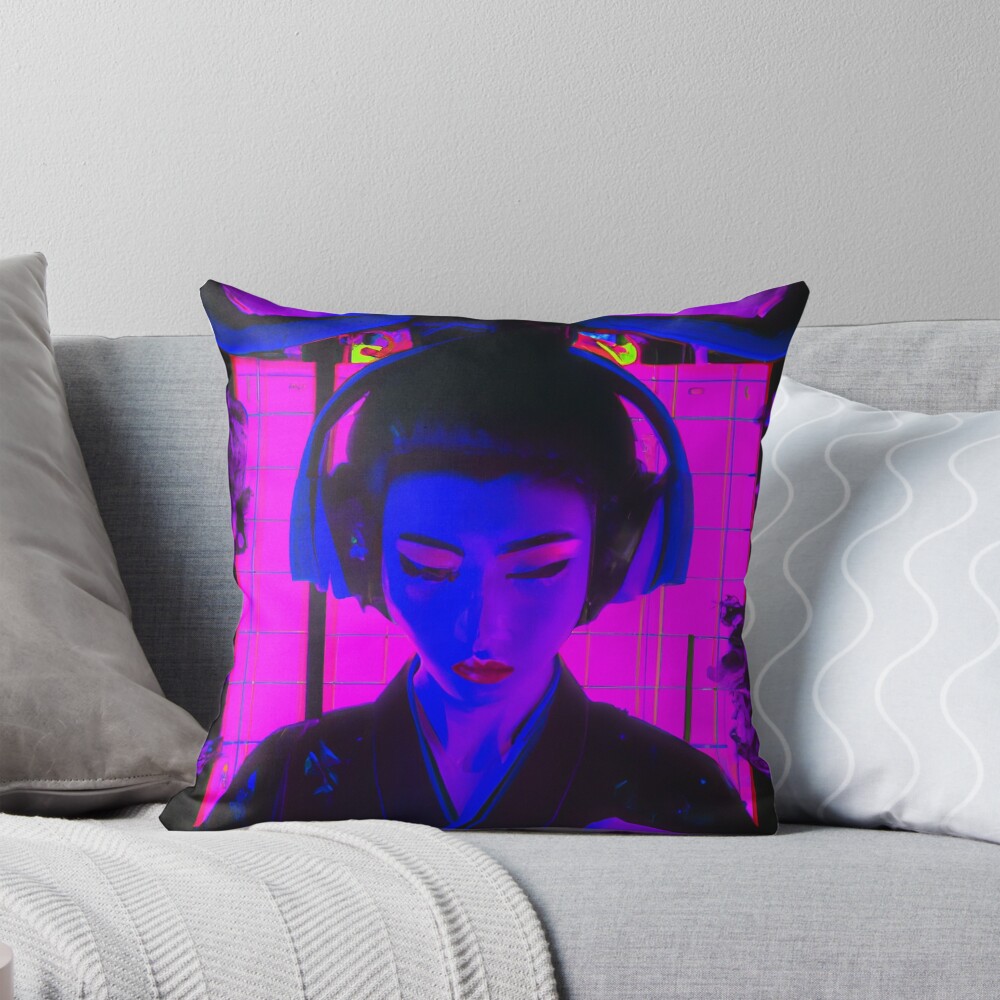 Item preview, Throw Pillow designed and sold by CyberNightCode.