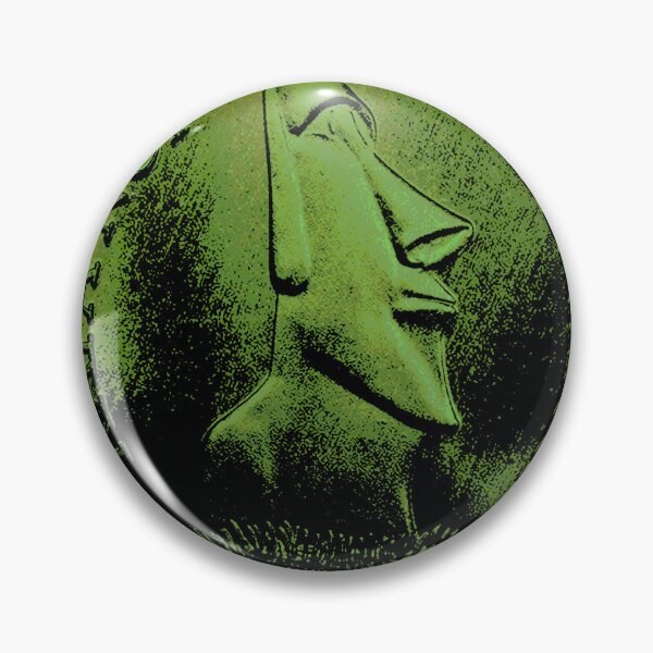 Artikelvorschau, Easter Island Head 2000 peso coin green entworfen und verkauft von Hammered Time.