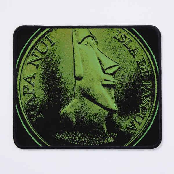 Item preview, Easter Island Head 2000 peso coin green designed and sold by Hammered Time.