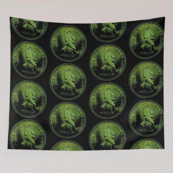 Item preview, Easter Island Head 2000 peso coin green designed and sold by Hammered Time.