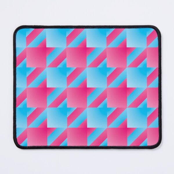 Item preview, Funky and Retro Repeat Houndstooth Pattern in Hot Pink and Blue designed and sold by Karen McFarland.