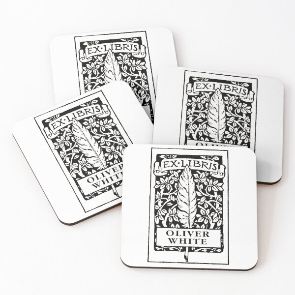 Item preview, Feather Pen And Flora Ex Libris designed and sold by salimakmel.