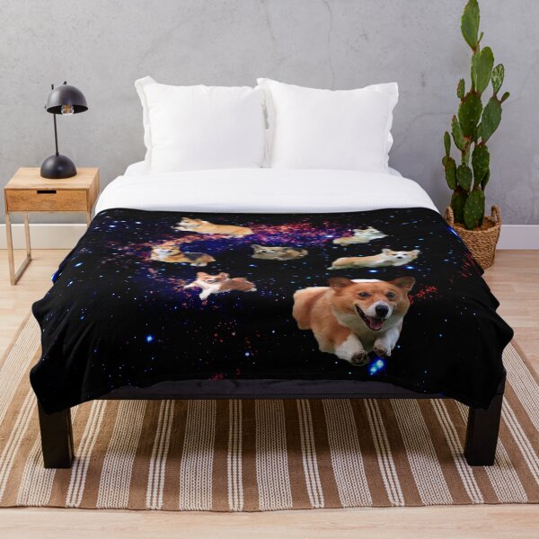 corgi fleece blanket