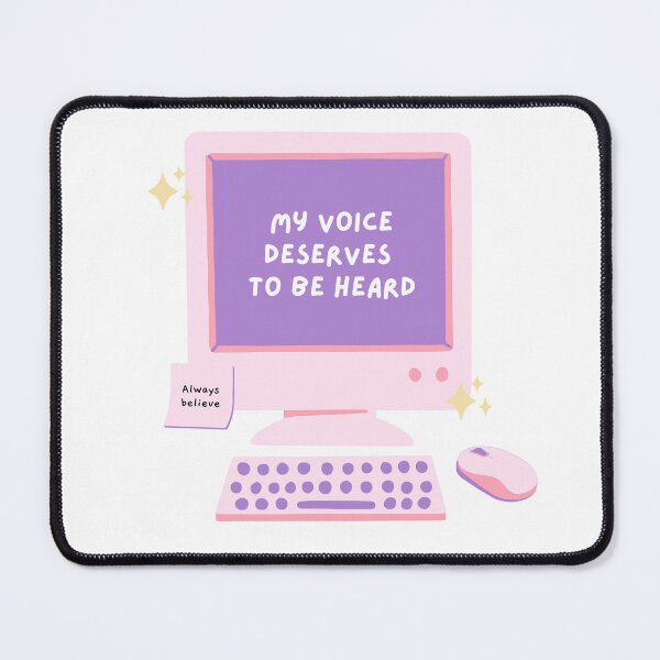 Item preview, My voice deserves to be heard. Cute affirmation design for writers. designed and sold by CreativeStrand.