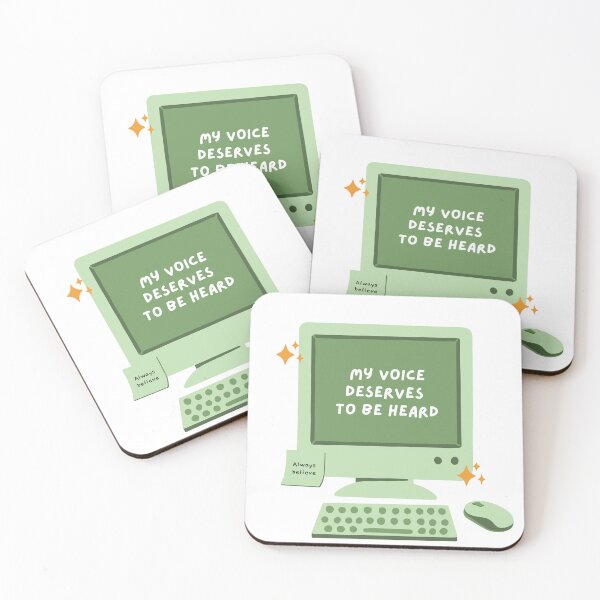 Item preview, My voice deserves to be heard. Cute affirmation design for writers. designed and sold by CreativeStrand.