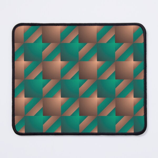 Item preview, Emerald Green and Brown Bronze in a Stylish and Luxurious Houndstooth Repeat Pattern designed and sold by Karen McFarland.