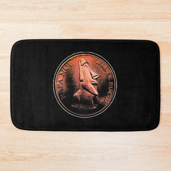 Aperçu de l'œuvre Easter Island Head 2000 peso coin shade créée et vendue par Hammered Time.