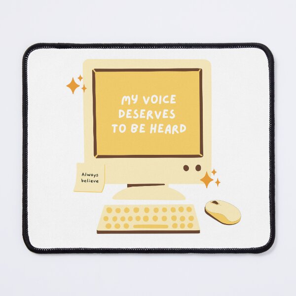 Item preview, My voice deserves to be heard. Cute affirmation design for writers. designed and sold by CreativeStrand.