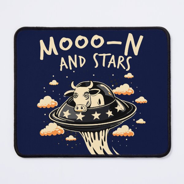 Item preview, Mooo-n and stars designed and sold by Wr4pshop.