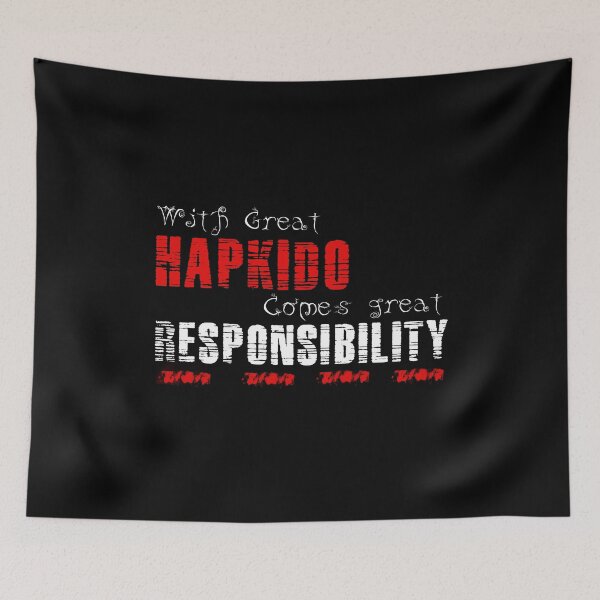 Item preview, With great Hapkido comes great responsibility designed and sold by MartialArtsNerd.