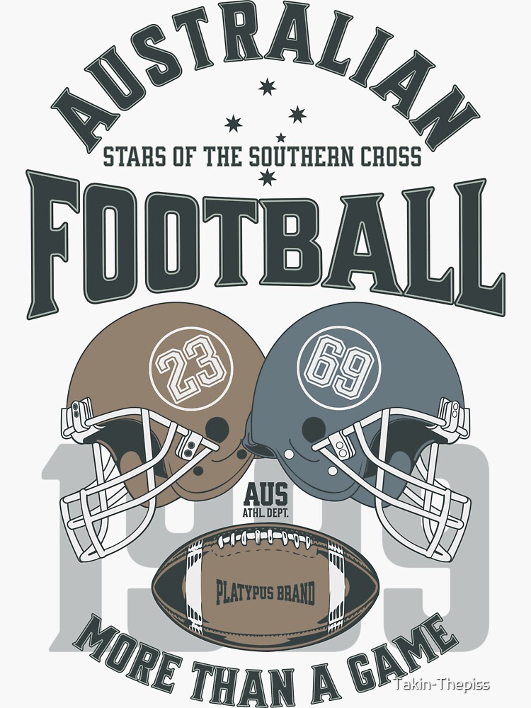 "Australian Football More Than A Game" Sticker for Sale by Takin