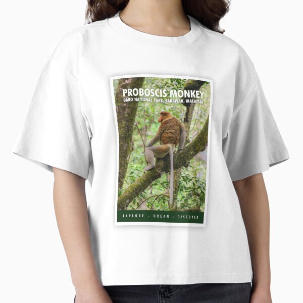 Proboscis monkey Bako National Park Boxy T-Shirt
