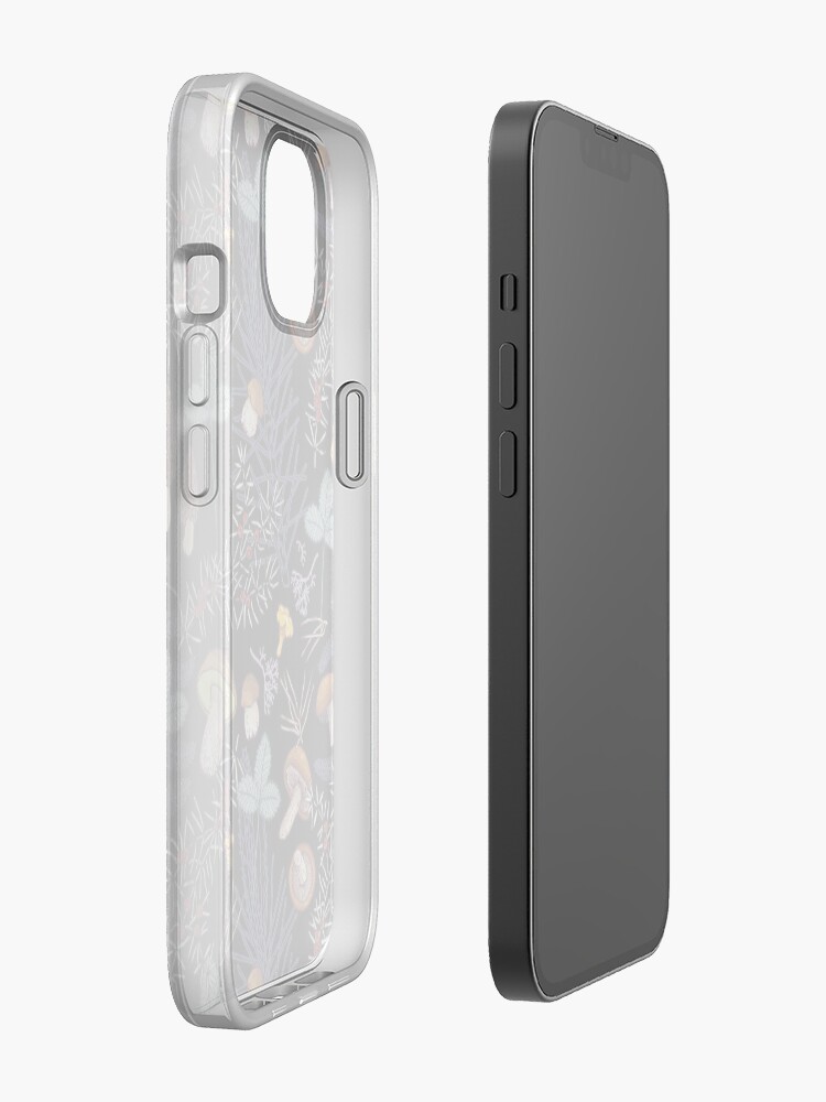 Alternate view of dark wild forest mushrooms iPhone Case