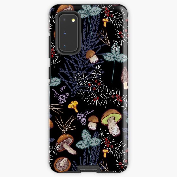 dark wild forest mushrooms Samsung Galaxy Tough Case