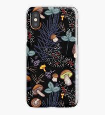 dark wild forest mushrooms iPhone Case