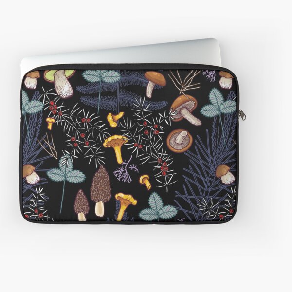 Item preview, dark wild forest mushrooms designed and sold by smalldrawing.