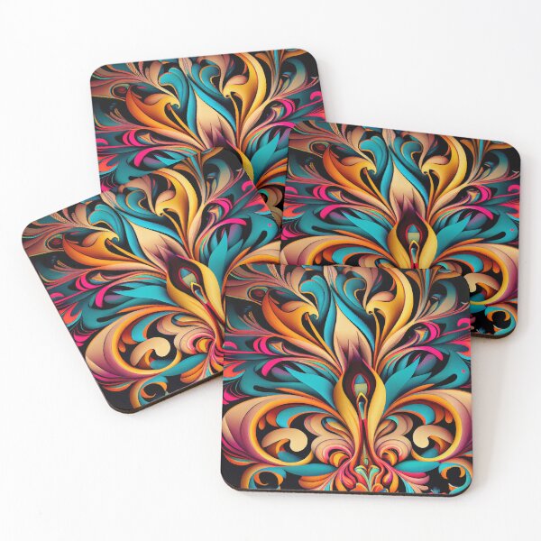 Item preview, Bright Enchanted Contemporary Pattern Digital Painting designed and sold by CodeAndColors.