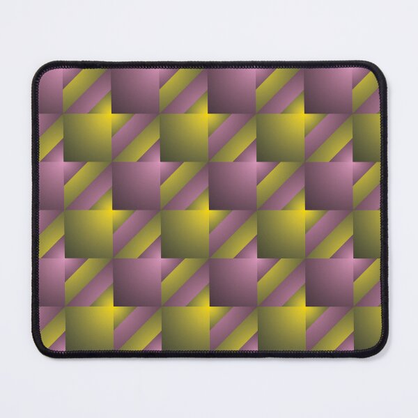Item preview, Funky and Retro Repeat Houndstooth Pattern in Dark Pink and Yellow designed and sold by Karen McFarland.