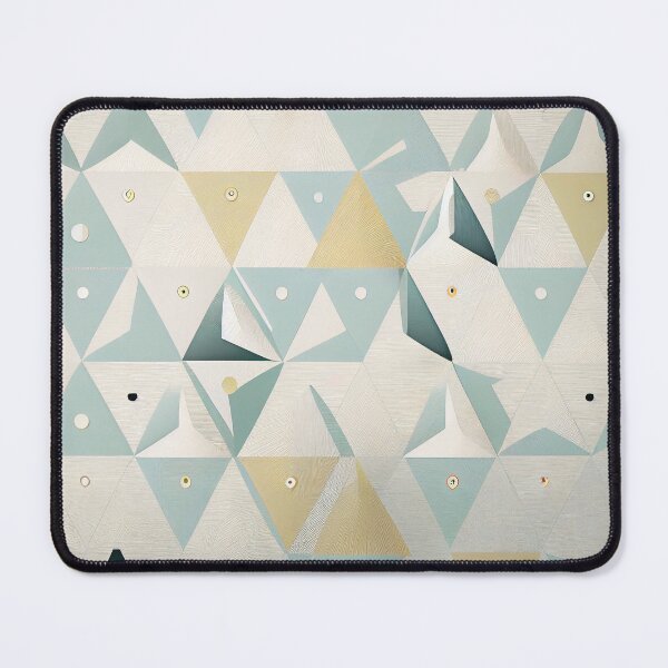 Artikelvorschau, Futuristic Elegant Muted Triangular Minimalist Pattern Digital Painting entworfen und verkauft von CodeAndColors.