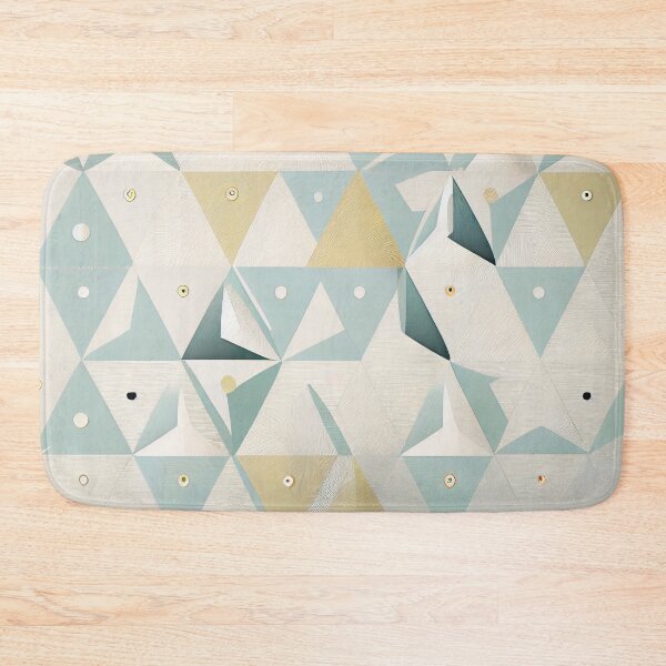 Item preview, Futuristic Elegant Muted Triangular Minimalist Pattern Digital Painting designed and sold by CodeAndColors.