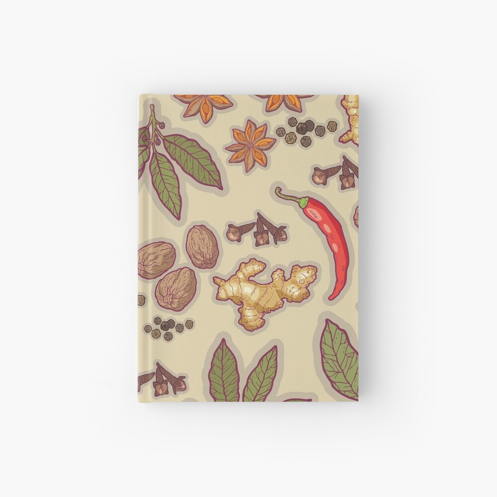 warming spices Hardcover Journal